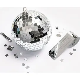 Folia Mirror Tile Rolls M 2 Rollen Spiegelmosaik selbstklebend 800 Steine 10 x 10 mm