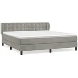 vidaXL Boxspringbett 180 x 200 cm H2 Grau