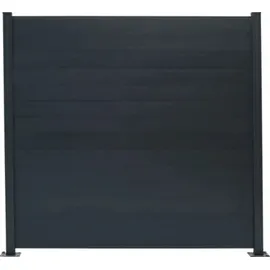 Floraworld Steckzaun-System 179 x 15 cm Anthrazit/Aluminium