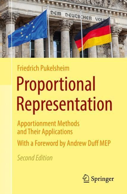 Proportional Representation - Friedrich Pukelsheim  Kartoniert (TB)