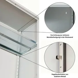 Proregal BEE Aktenschrank 120 x 42 x 195 cm grau