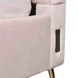 Beliani Miribel 140 x 200 cm Rosa Gold