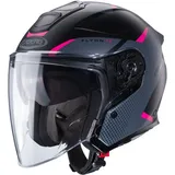 Caberg Flyon II Boss Jethelm - Matt Schwarz/Grau/Pink - M