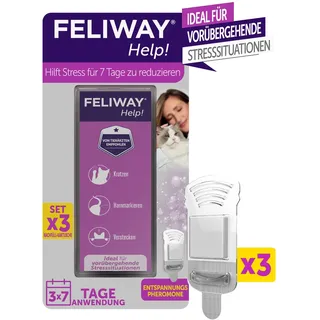 Ceva Feliway Help! Nachfüllset 3x 7-Tage-Kartusche