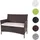 Mendler Halden 106 x 60 x 83 cm braun meliert/creme