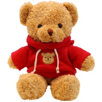 TROYSINC Teddybär Weiches Fell Teddybär mit Kapuze Tatzendruck Plüschtier