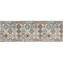 Homcom Läufer 150x50x0,5cm Blau-Grau,