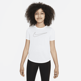 Nike Dri-Fit One Graphic T-Shirt Mädchen, Weiß,