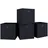 VCM Faltbox Boxas 28 x 27 x 27 cm 4-tlg. Schwarz