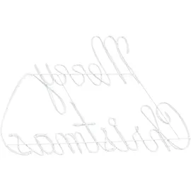 vidaXL Weihnachtsschild mit 216 LEDs Rot 99 x 55 x 13 cm Eisen