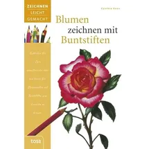 Tosa Blumen zeichnen mit Buntstiften