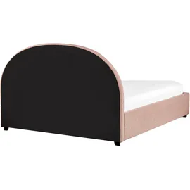 Beliani Bett mit Stauraum Bouclé Vaucluse 160 x 200 cm