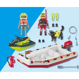 Playmobil Action Feuerwehrboot mit Aqua Scooter 71464
