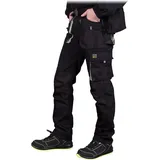 Reis FORECO-T BJS56 Arbeitshosen Männer, Arbeitshose, Schnittschutzhose, Arbeithose Herren, Schwarz Hellgrau, 56 Größe - 56