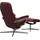 Stressless Relaxsessel STRESSLESS "Consul", rot (cherry paloma), B:91cm H:102cm T:79cm, Leder PALOMA: PALOMA ist ein durchgefärbtes Semianilin-Möbelleder mit natürlicher Narbung., Sessel, Relaxsessel, mit Cross Base, Größe S, M & L, Holzakzent Braun