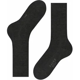 Falke Herren Socken Family SO, Allrounder Strümpfe, Uni, Baumwollmischung Anthrazit 47-50