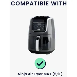 kwmobile Abdeckhaube für Heißluftfritteuse MAX 5,2L Dunkelgrau