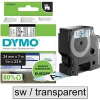 Dymo D1 53710 Bandfarbe: Transparent Schriftfarbe:Schwarz 24 mm 7