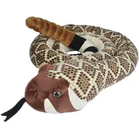 Wild Republic 21691 Serpiente Crótalo Peluches Jumbo Diamant-Klapperschlange