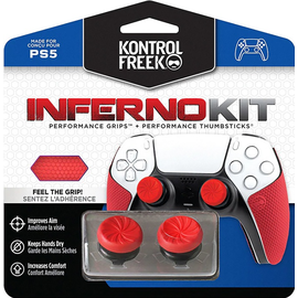 KontrolFreek Performance Kit Inferno - PS5 (PS5, Playstation), Rot