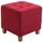 deluke Sitzhocker CELIS Stoff 45 x 46 x 45 cm Rot
