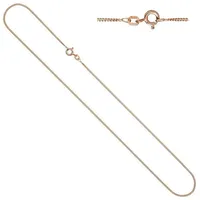 JOBO Kette ohne Anhänger, Panzerkette 925 Silber roségold vergoldet 45 cm goldfarben
