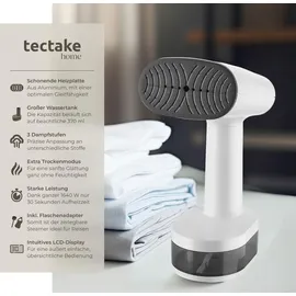 Tectake Dampfglätter 1640 W weiß