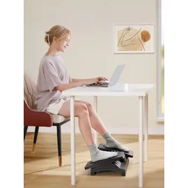 OEM Ergonomische Fußstütze Büro Fußablage Verstellbar Massagefunktion Rutschfest Schwarz 43x32 cm - Schwarz
