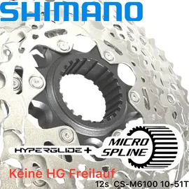 Shimano Deore CS-M6100 Kassette Silber 12-fach 10-51 Zähne