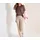 Cecil Mid Waist Slim Leg Hose Beige L