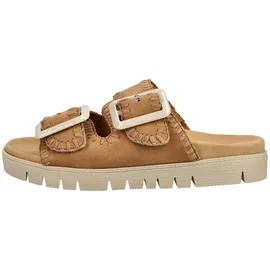 Gabor Pantolette in sattel | Gr. 42, braun, Schuhe Pantolette, Damen, hellbraun, Leder, : : Normal Größe: 42 Weite: Normal - Braun - 42