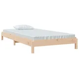 furnicato Bett Stapelbett 90x190 cm Massivholz Kiefer (1-tlg) braun