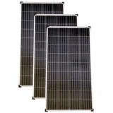 Solarmodule 3 Stück 130 Watt Poly Solarpanel Solarzelle 1290x675x30 92459 Photovoltaik