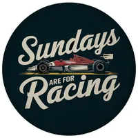 Speecheese Sundays Are for Racing Magnet für Motorsport-Fans Lustiger