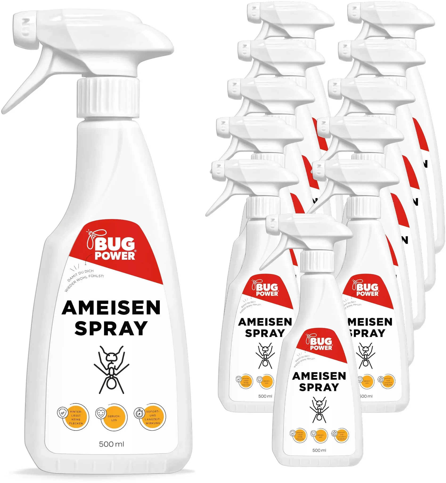 BugPower Ameisen Spray 12x500 ml