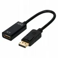 Hama DisplayPort zu HDMI Adapterkabel Konverter Adapter 4K Schwarz