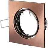 Energmix Einbaurahmen Eckig Antik (Bronze) - Eckig, Flach, Aluminium, Metalclip