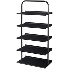 [en.casa] Poytya Schuhregal 119 x 60 x 32 cm schwarz