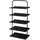 [en.casa] Poytya Schuhregal 119 x 60 x 32 cm schwarz