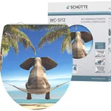 Schütte WC-Sitz Happy Elephant Duroplast mit Absenkautomatik & Schnellverschluss