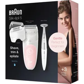 Braun Silk-épil 5 SensoSmart 5-820 weiß/rosa