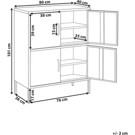 Beliani HOLBECK Aktenschrank 0 x 0 x 0 cm schwarz