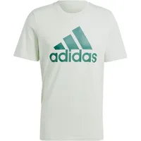 Adidas Herren Essentials Single Jersey Big Logo Tee, Linen Green/Collegiate Green, L