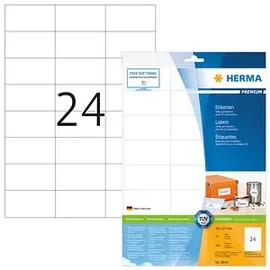 Herma Adressetiketten 8644 Weiß 70,0 x 37,0 mm 10 Blatt