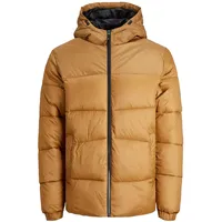 JACK & JONES Jacke Gefütterte Pufferjacke mit Kapuze und