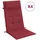 vidaXL Hochlehner Auflage 4 St. 100 x 50 x 5 cm rot