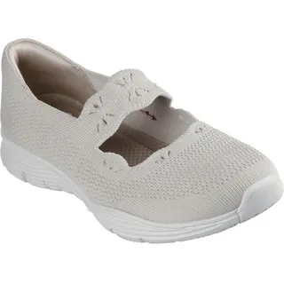 SKECHERS Damen Seager-Cute N' Coy Mary Jane Flat, Natürlich, 38 EU - 38 EU