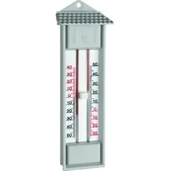 Thermometer Maximum-Minimum, Kunststoff, grau - Grau/Grau