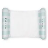 Swim Essentials Wasserhängematten Grün gestreift 120 x 78 cm | Schwimmmatratze