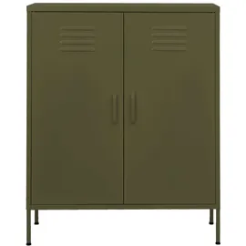 deluke Aktenschrank 80 x 35 x 101,5 cm Olivgrün